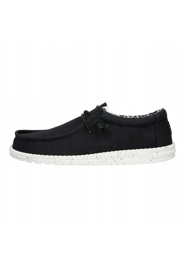 HEYDUDE WALLY STRETCH CANVAS - Negru