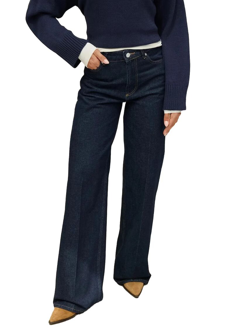 HiCCUP Blugi dama croi larg - denim - albastru -