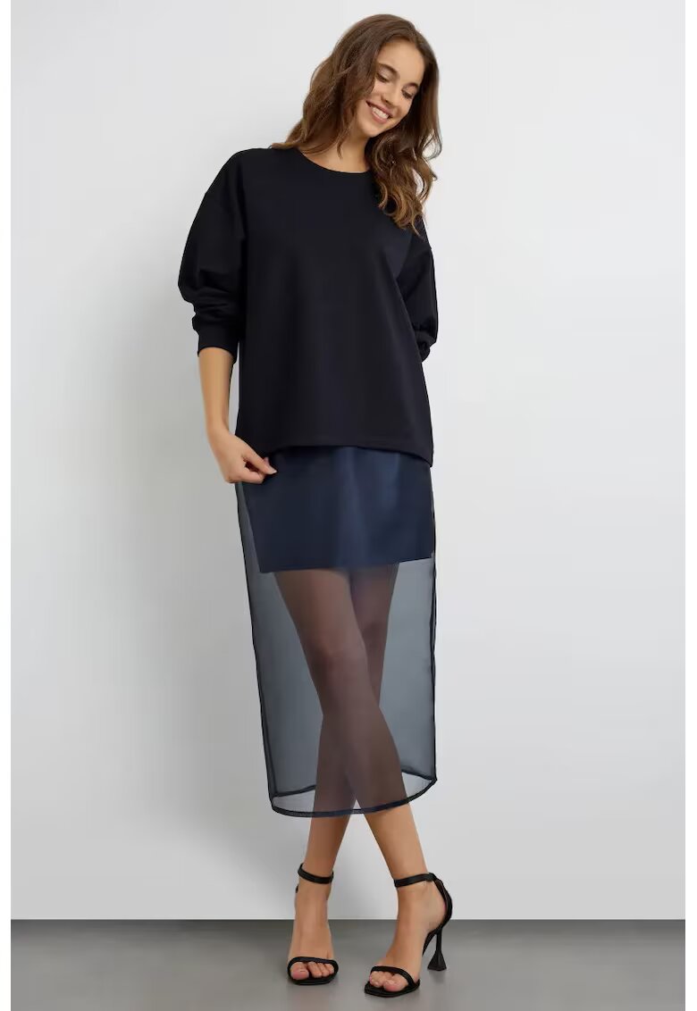 HiCCUP Bluza dama bleumarin - croiala lejera - Albastru