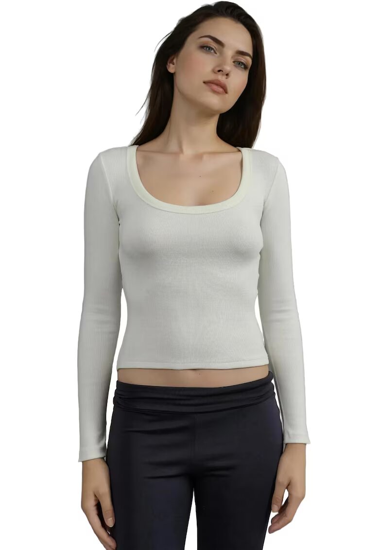HiCCUP Bluza dama - Jerseu - Ecru