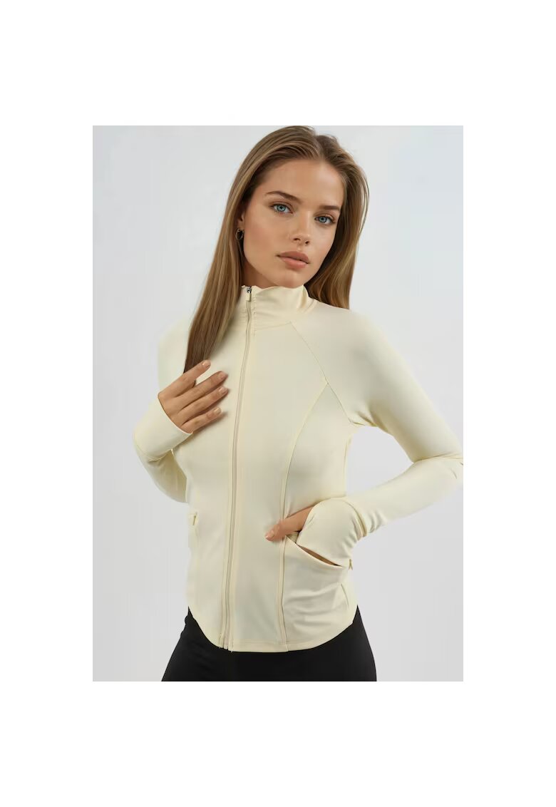 HiCCUP Bluza sport dama - tricotata - mulata - galben lamaie