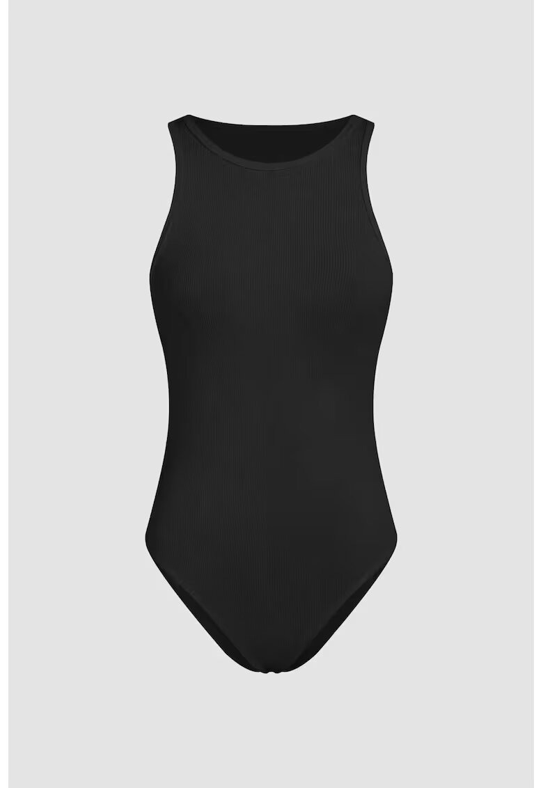 HiCCUP Body simplu - guler rotund - negru - poliester