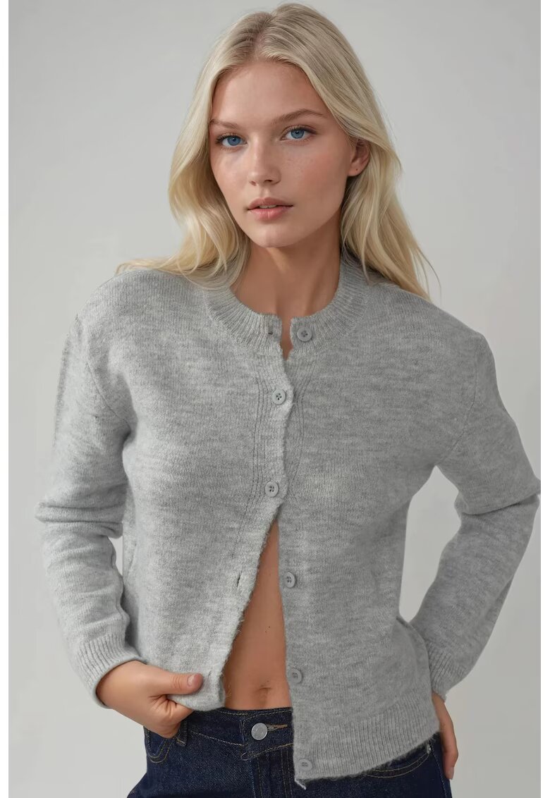 HiCCUP Cardigan - tricotat - moale - gri
