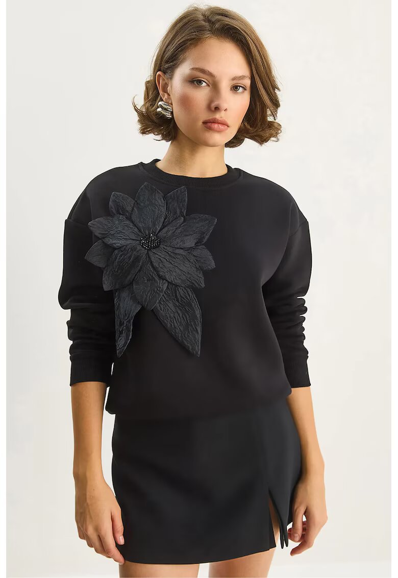 HiCCUP dama - maneca lunga - negru - textil - Negru