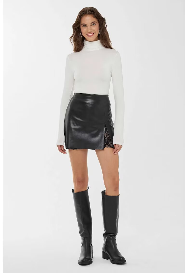 HiCCUP Fusta mini dama negru - Negru