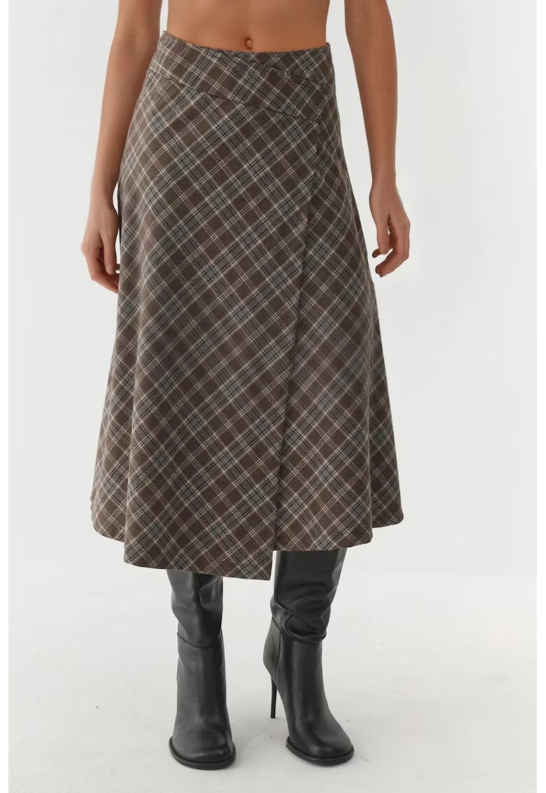 HiCCUP Fuste - Fusta Maxi - inchidere cu nasturi - textil - Multicolor - Multicolor