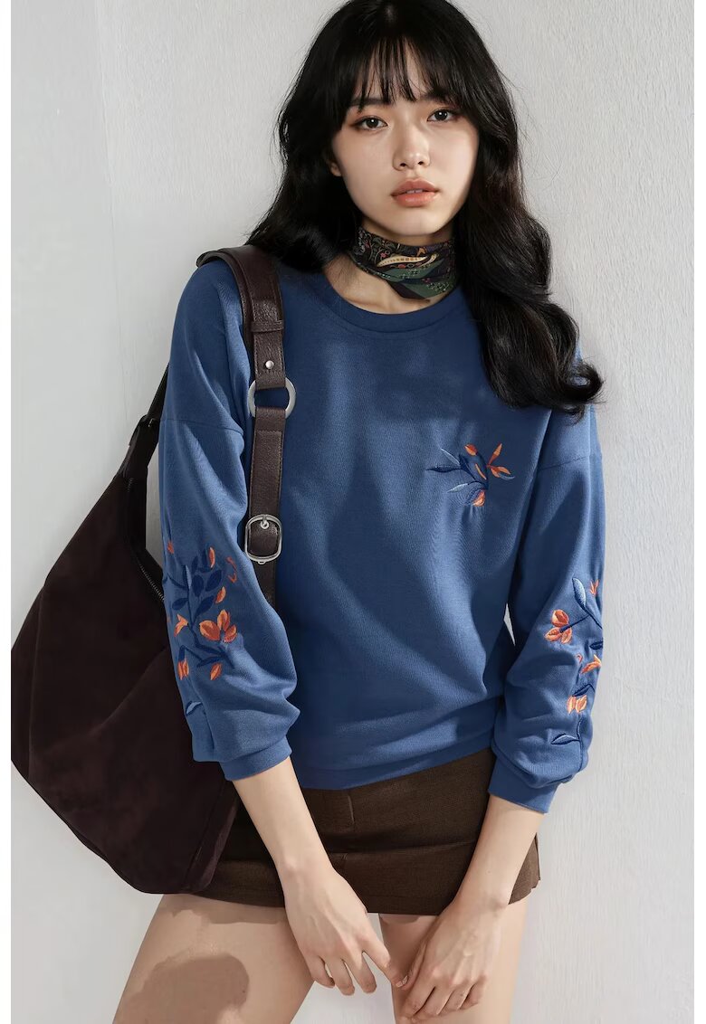 HiCCUP Hanorac dama - albastru-marin - textil
