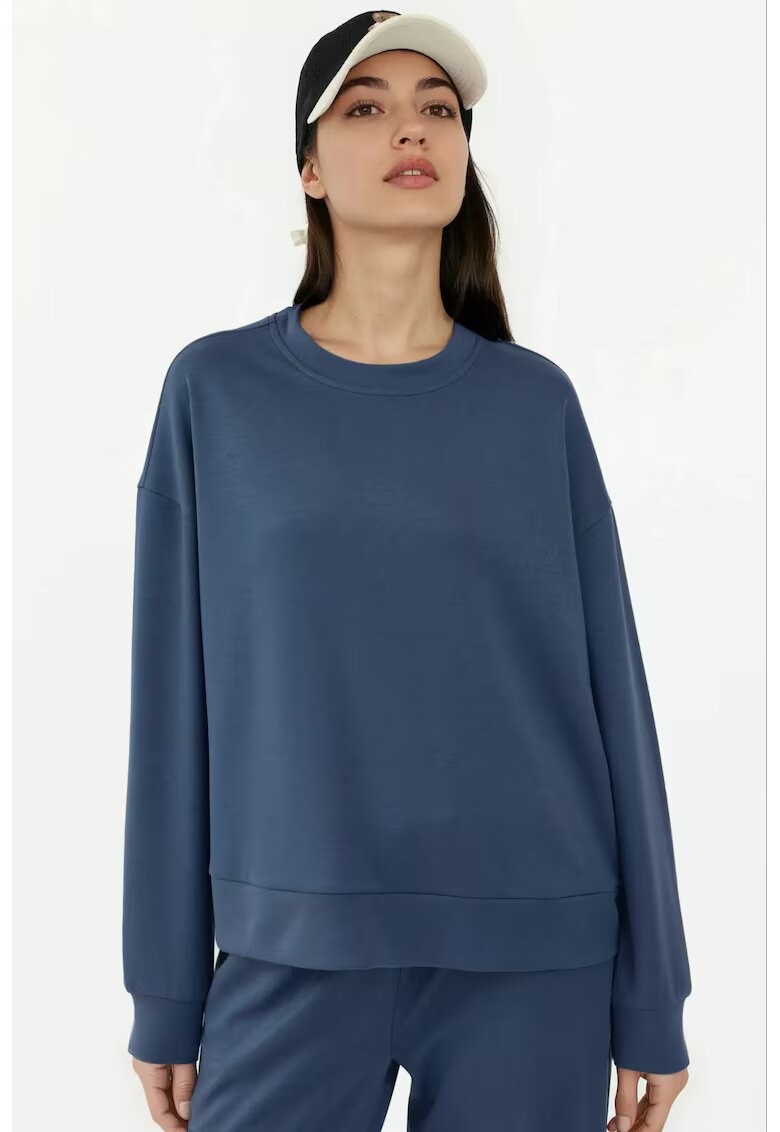 HiCCUP Hanorac dama basic - bleumarin - textil - design elegant