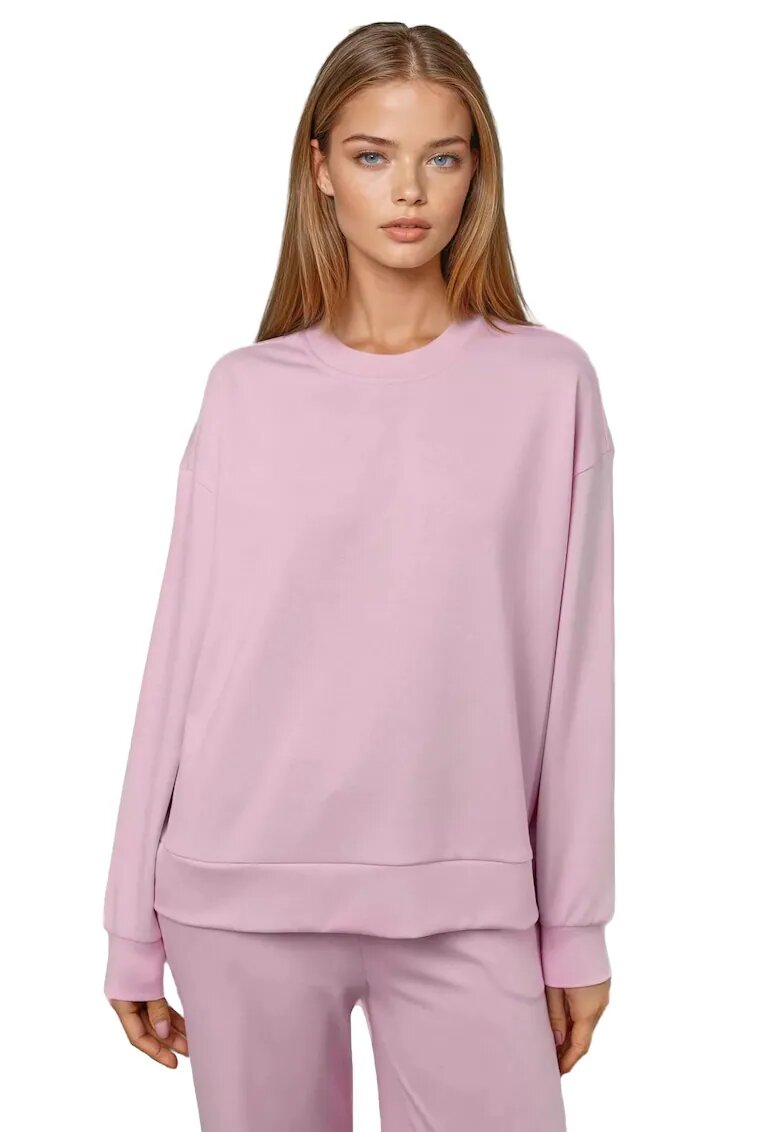 HiCCUP Hanorac dama Basic Modal Touch - roz pudra - textil
