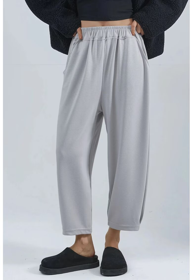 HiCCUP Pantaloni dama - Bersan Collection - gri deschis - textil - One Size
