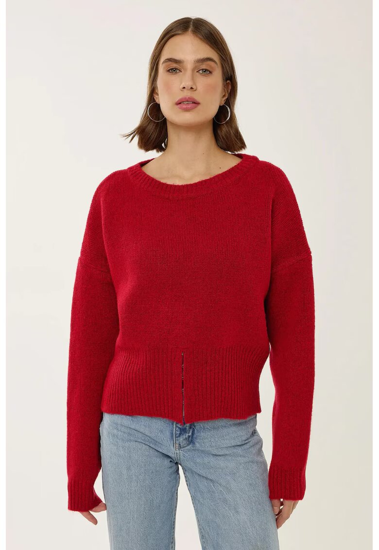 HiCCUP Pulover dama - Jessica - rosu - tricot
