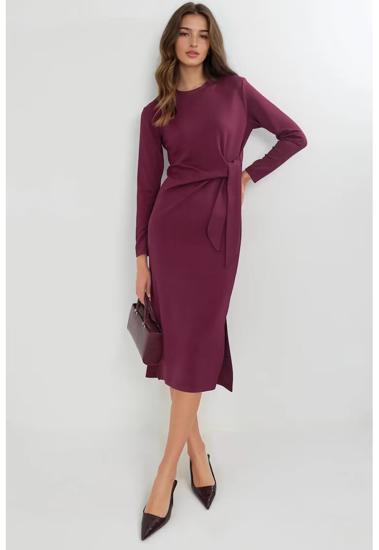 HiCCUP Rochie midi - rosu - jerseu