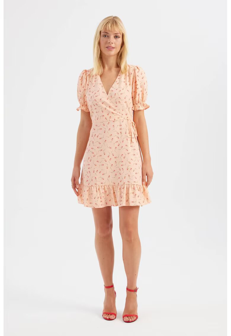 HiCCUP Rochie mini petrecuta cu imprimeu floral