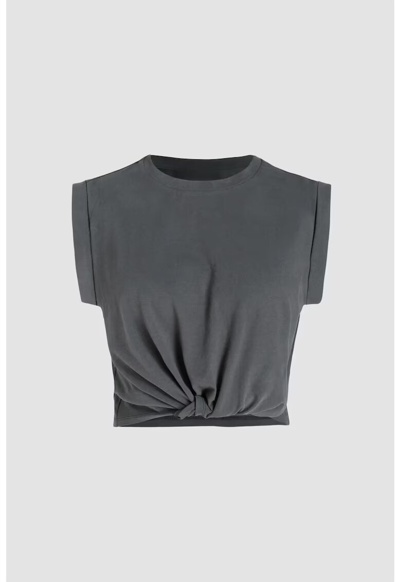 HiCCUP Tricou dama decolteu rotund - bumbac - gri