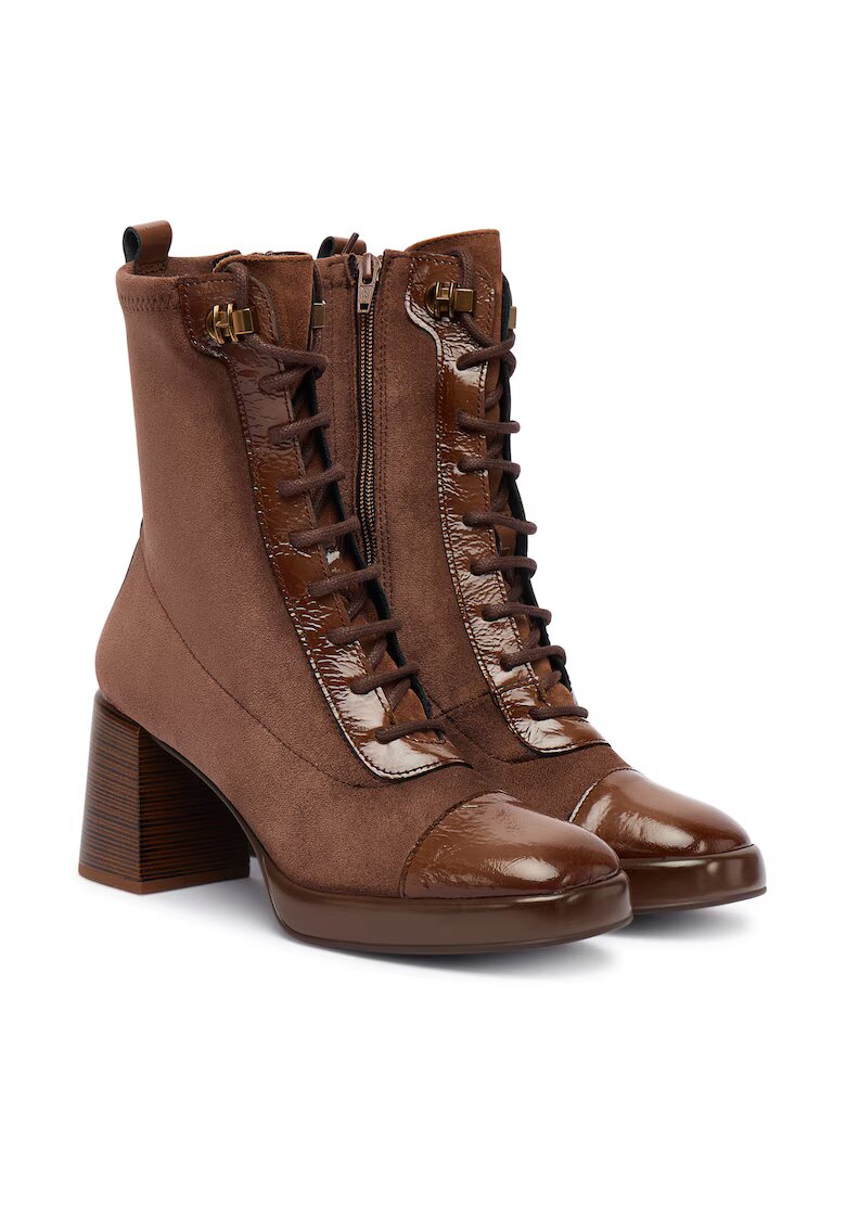Hispanitas Botine dama C002 HI254231 - Maro - Textil -