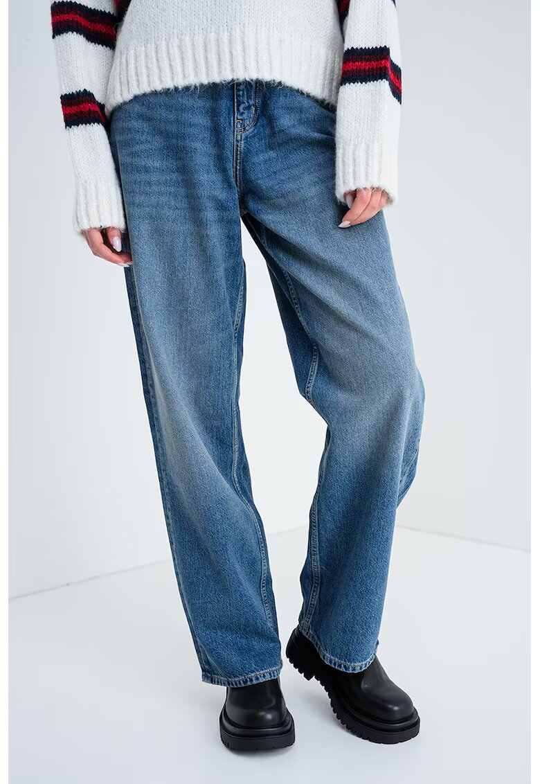 HUGO Blugi relaxed fit Leni - Albastru melange