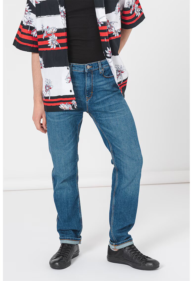 HUGO Blugi slim fit 708 - Albastru
