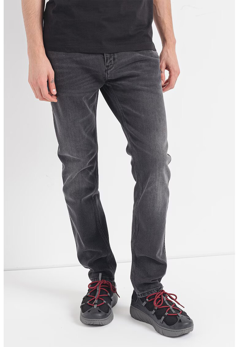 HUGO Blugi slim fit 708 - Negru stins
