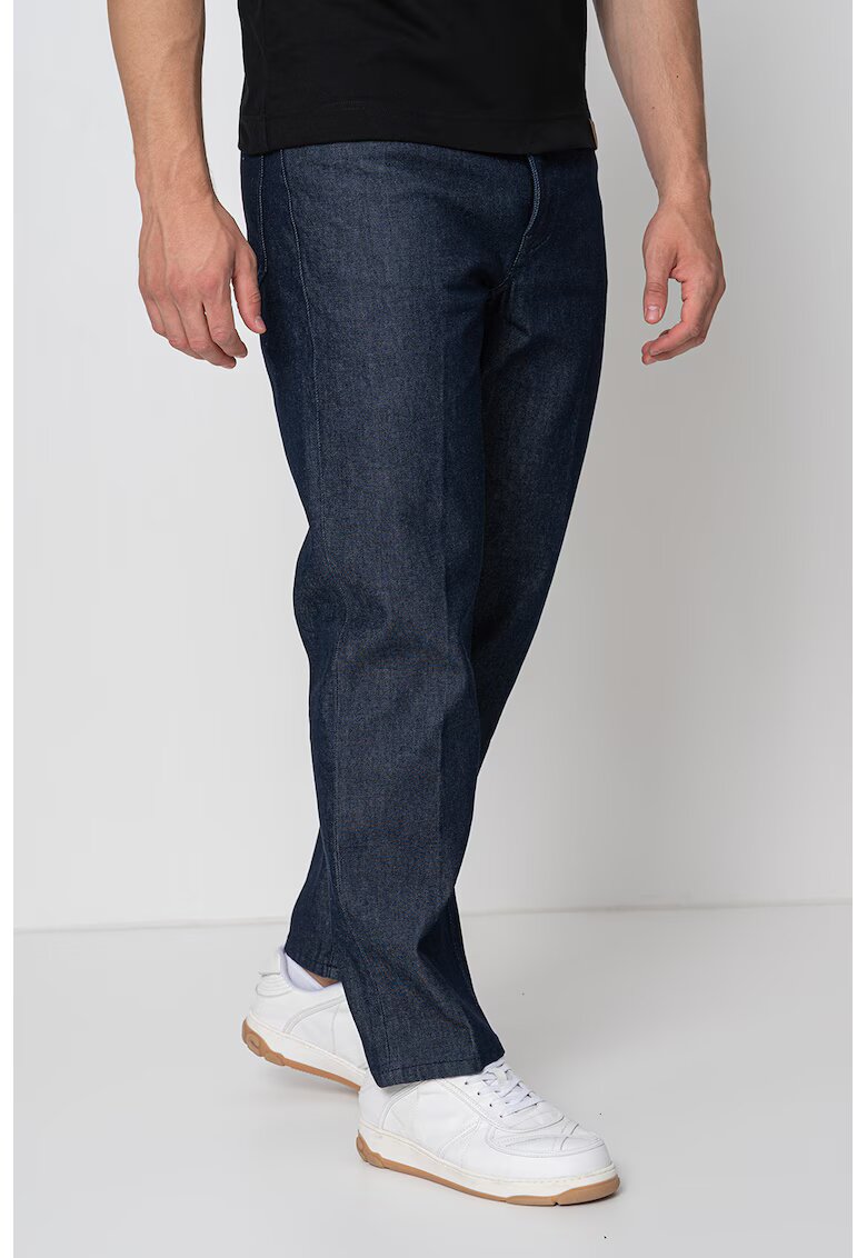HUGO Blugi uni cu croiala dreapta - Albastru indigo