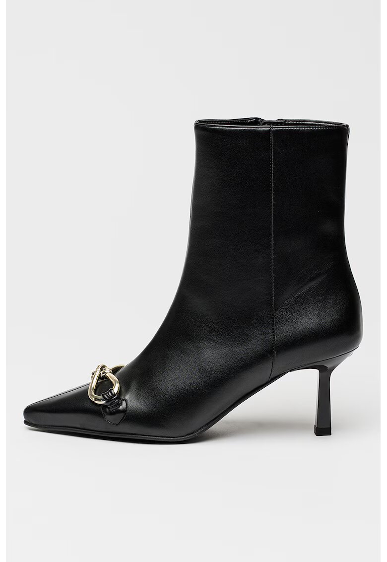 HUGO Botine din piele ecologica Katniss - Negru