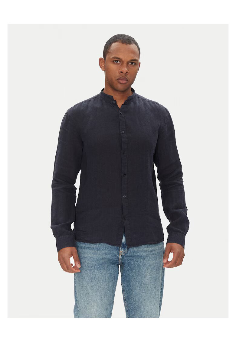 HUGO Camasa barbati bleumarin - material bumbac