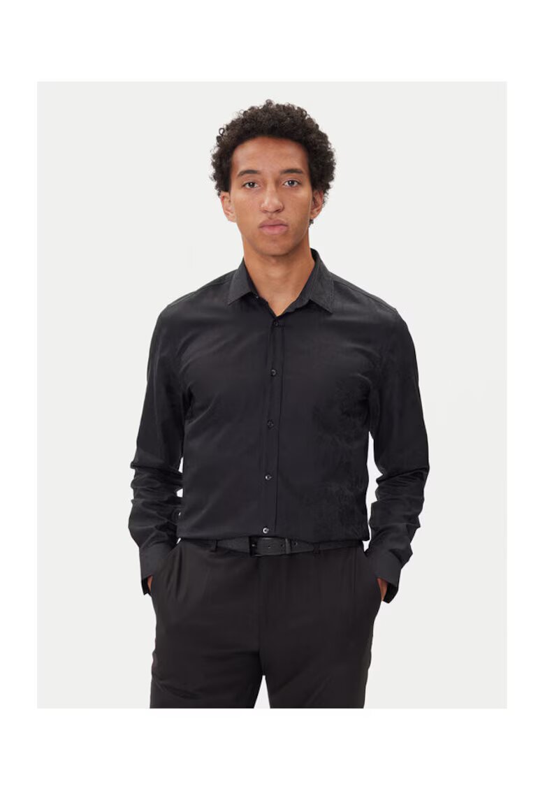HUGO Camasa barbati culoare neagra
