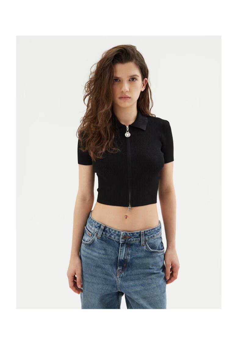 HUGO Cardigan dama negru