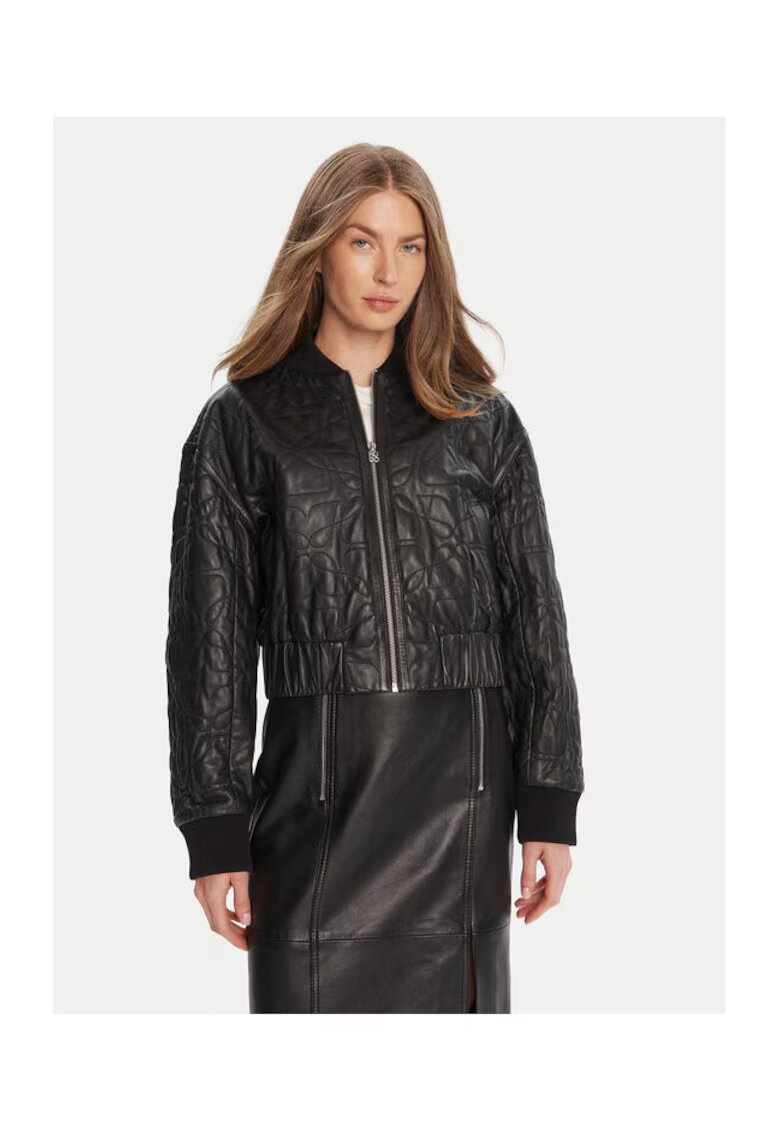 HUGO Geaca de piele - neagra - pentru femei