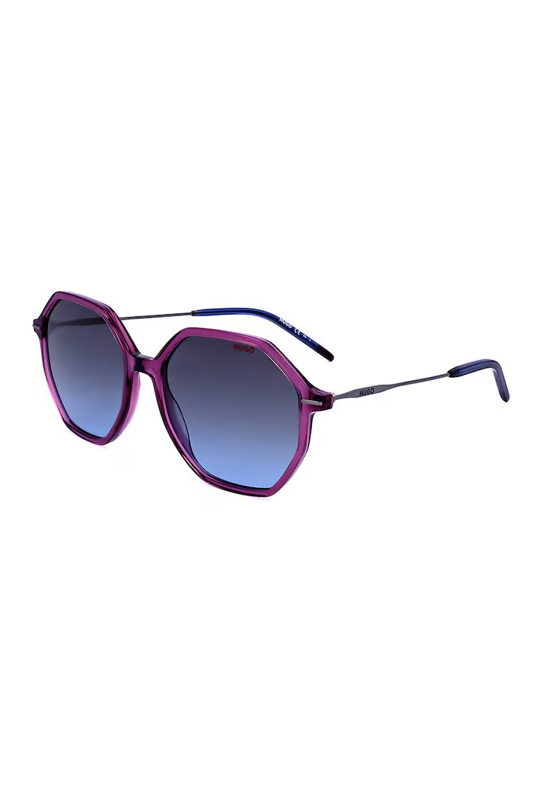 HUGO Ochelari de soare ovali - Gri/Violet