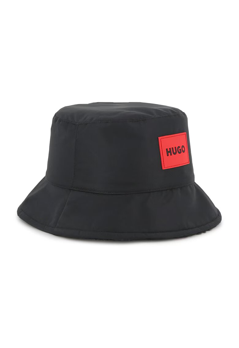 HUGO Palarie bucket cu logo - Negru