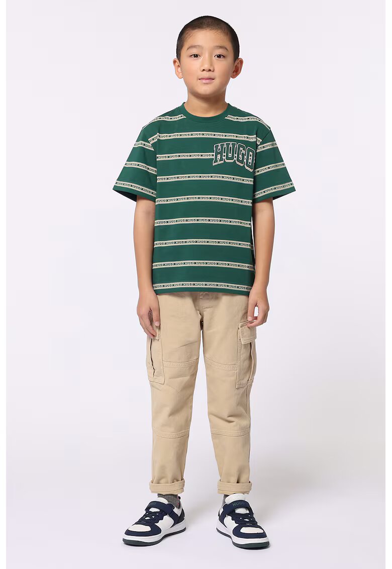 HUGO Pantaloni cargo drepti - Bej deschis