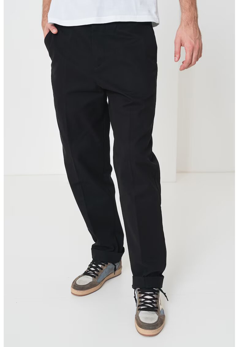 HUGO Pantaloni chino slim fit Genar - Negru