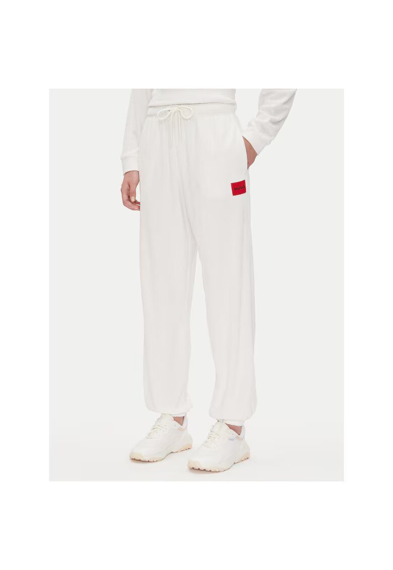 HUGO Pantaloni de trening pentru dama crem
