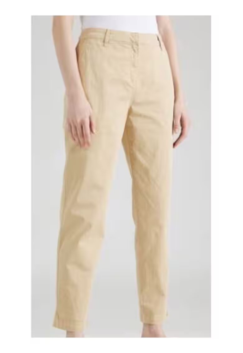 HUGO Pantaloni din amestec de bumbac cu croiala conica