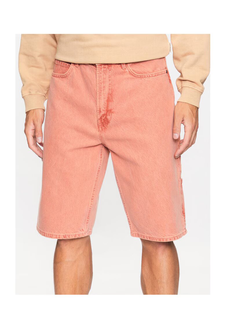 HUGO Pantaloni scurti barbati portocalii - denim -