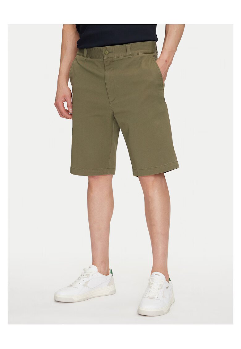 HUGO Pantaloni scurti barbati verde - bumbac