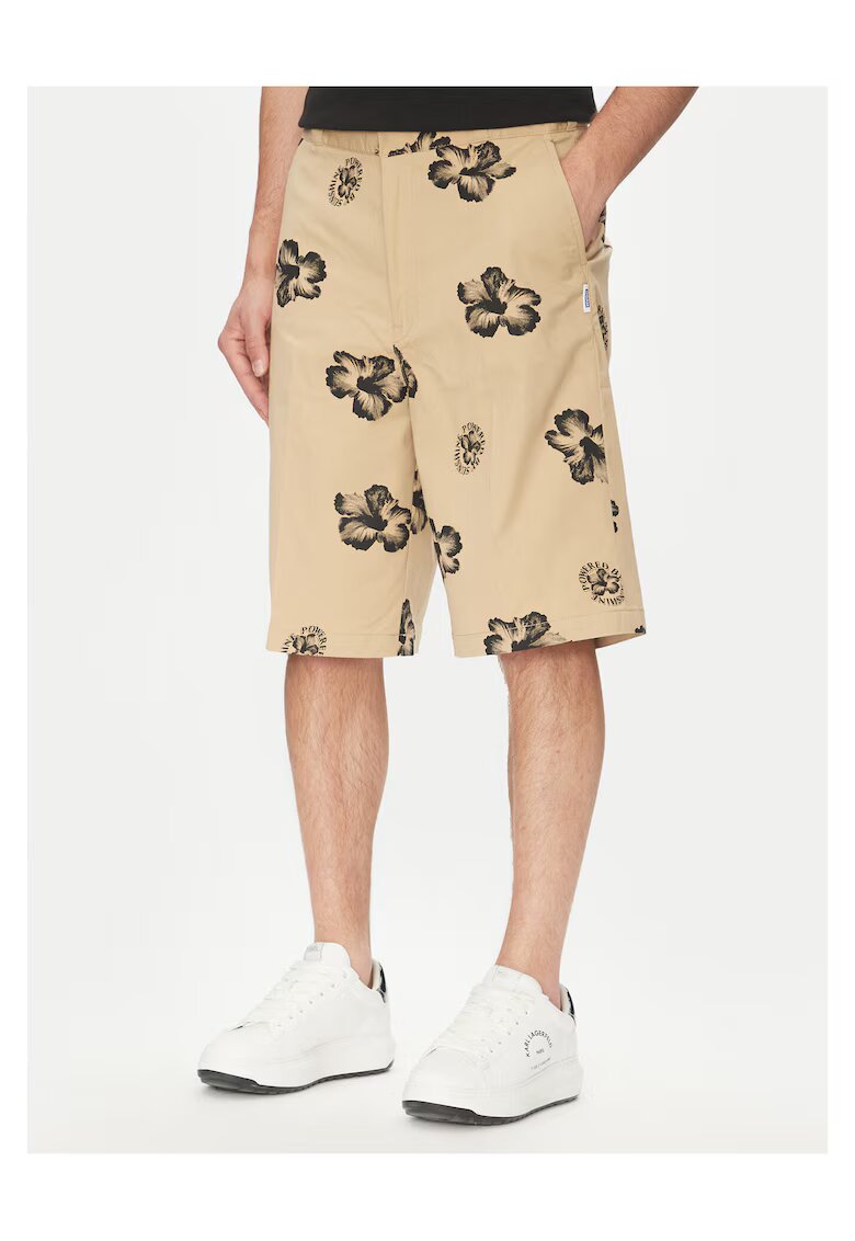 HUGO Pantaloni scurti bej - material usor -