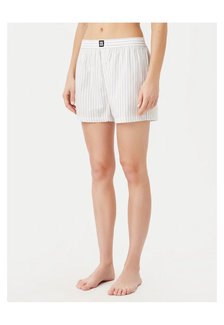 HUGO Pantaloni scurti de pijama dama alb