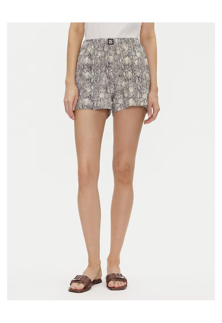 HUGO Pantaloni scurti de pijama dama maro
