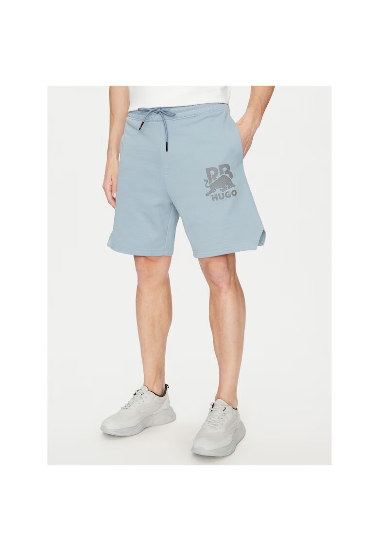 HUGO Pantaloni sport barbati albastru - respirabili