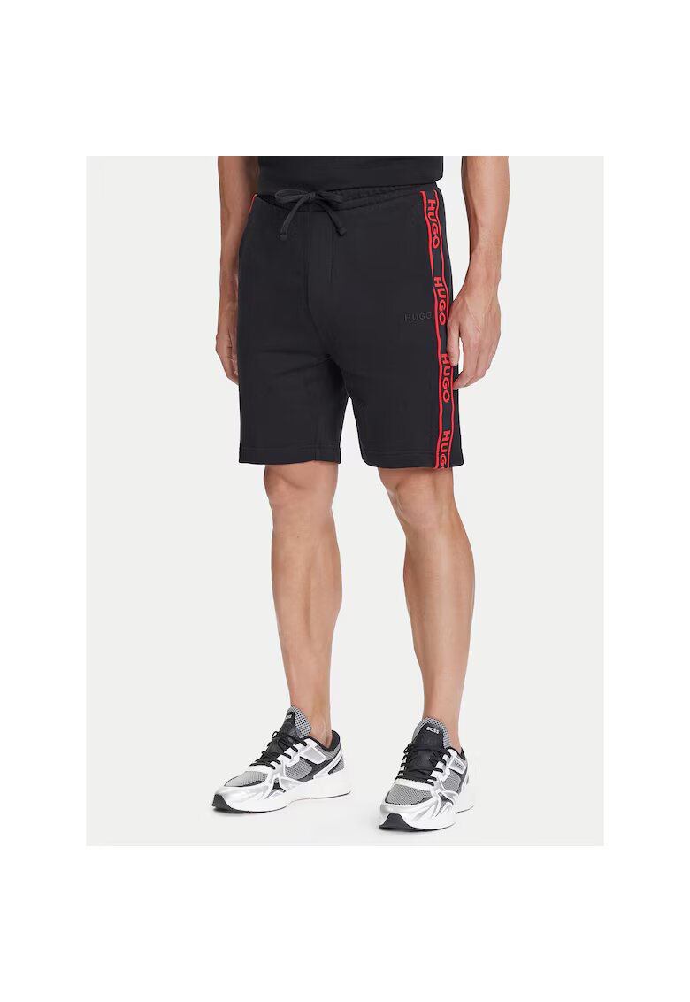 HUGO Pantaloni sport barbati tip scurti - negru