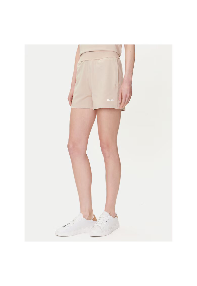 HUGO Pantaloni sport dama bej - sort