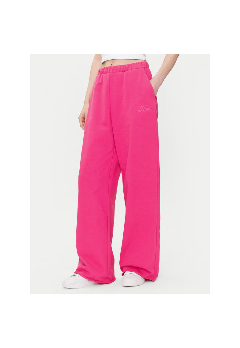 HUGO Pantaloni sport dama roz - trening