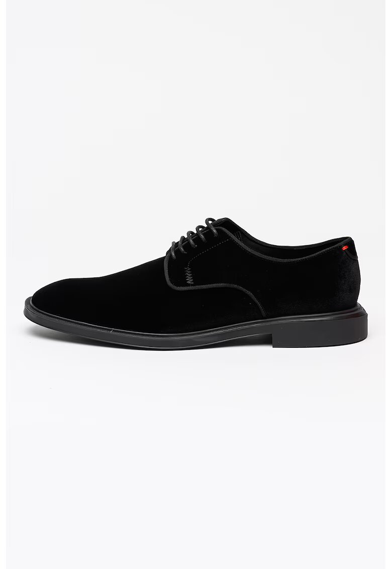 HUGO Pantofi derby din material textil Gryff - Negru