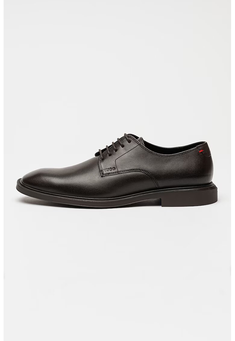 HUGO Pantofi derby din piele Gryff - Maro inchis