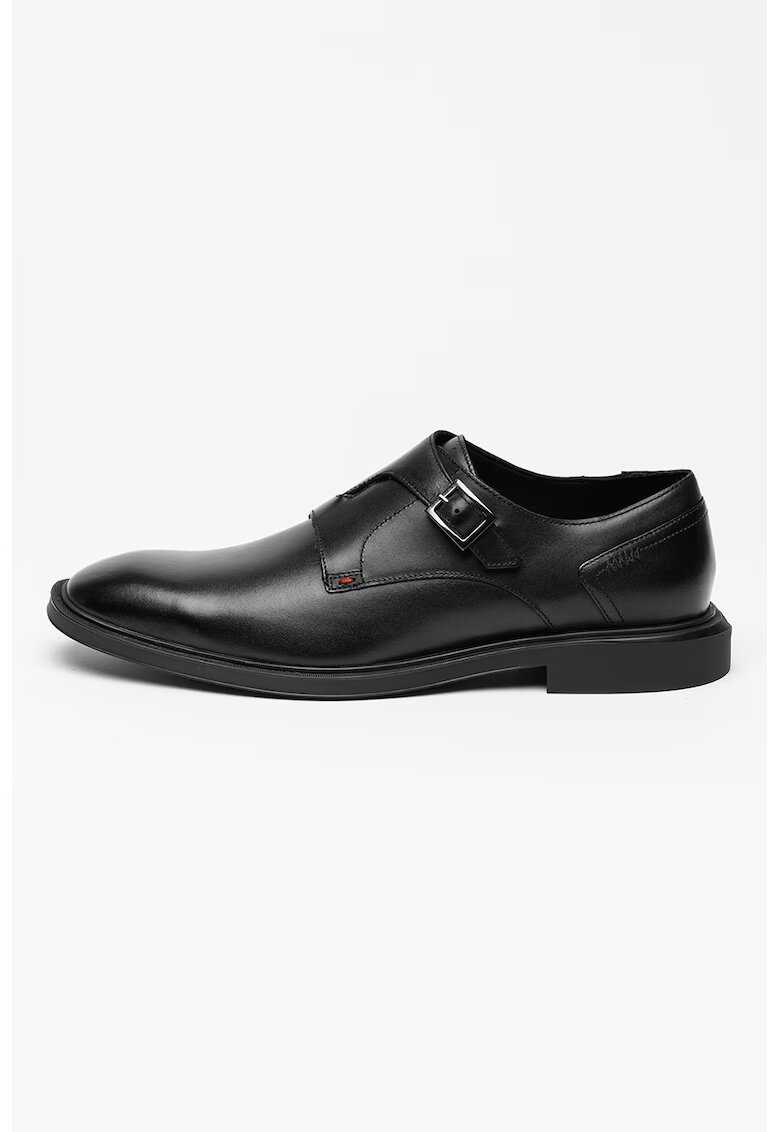 HUGO Pantofi din piele cu catarame Gryff - Negru