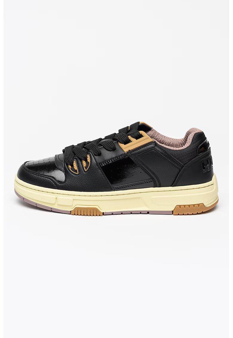 HUGO Pantofi sport cu insertii de piele ecologica Yarrow - Negru