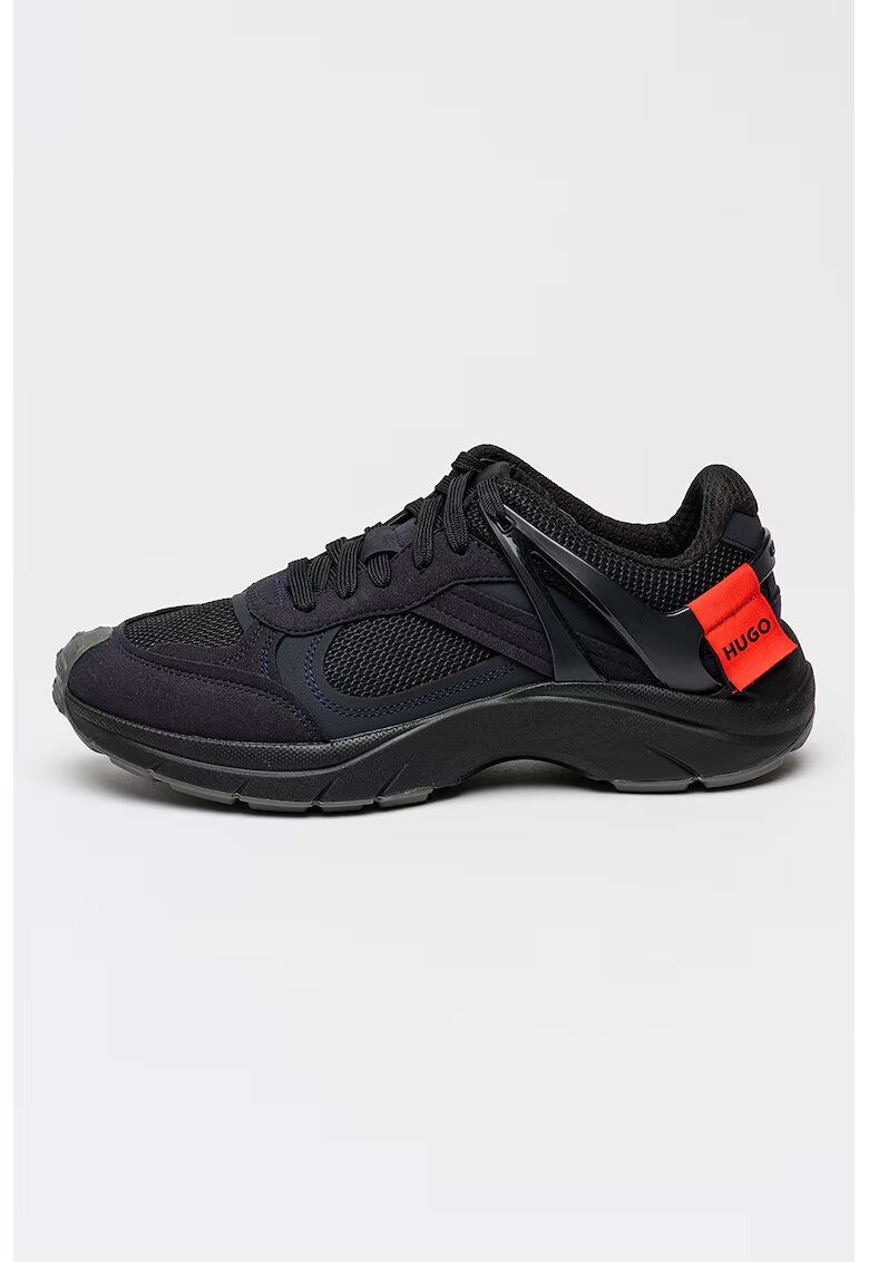 HUGO Pantofi sport cu insertii din plasa GO2 - Bleumarin
