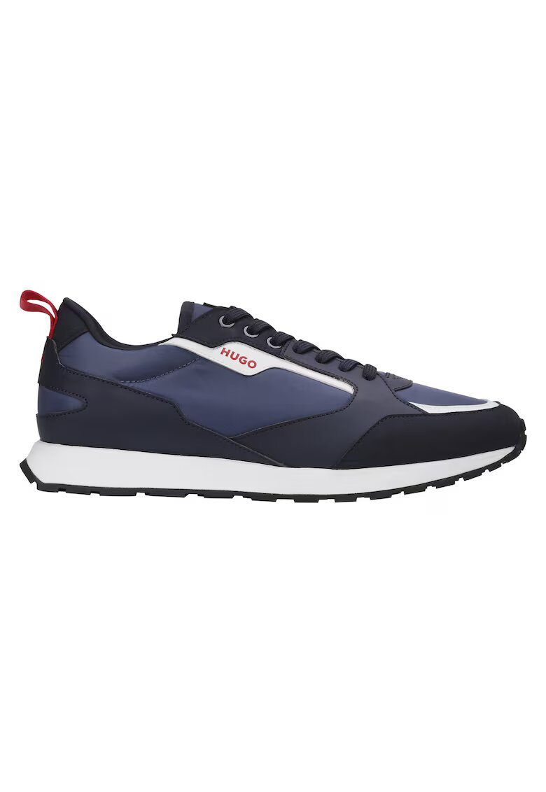 HUGO Pantofi sport low-cut cu logo - Albastru