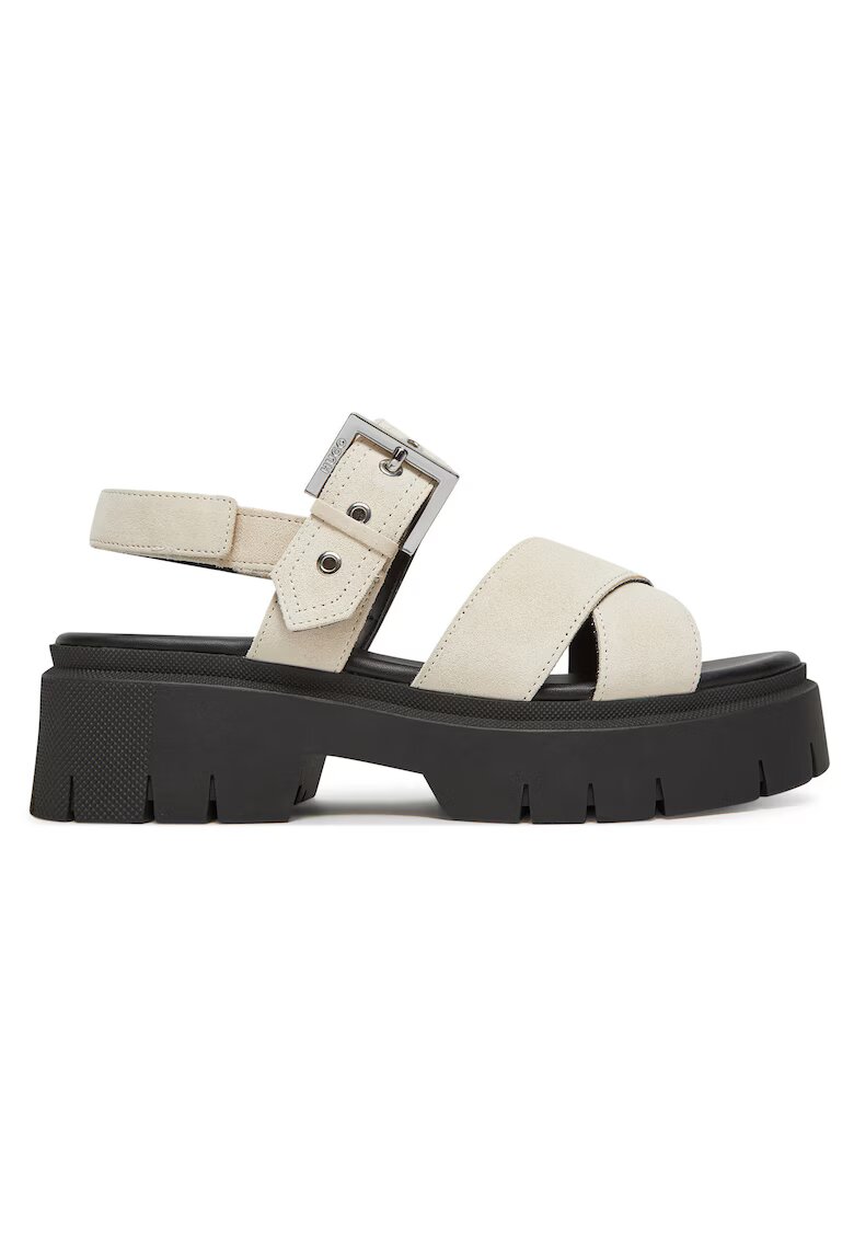 HUGO Sandale dama Natural 102 - piele naturala - negru/bej -